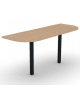 Terminale per benches profondità cm 165 - piano melaminico spessore mm 25 e struttura metallica -Colori a scelta - cm 165x60x74h