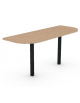 Terminale per benches profondità cm 165 - piano melaminico spessore mm30 e struttura metallica -Colori a scelta- cm 165x60x74,5h