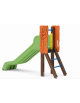 Scivolo scaly Sali&scendi con pali in alluminio rifiniti in legno light e scivolo in polietilene rotazionale - cm 285x68x176h
