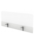 Schermi in metacrilato bianco per benches con fascia in melaminico - cm 120x0,6x50h