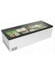 Isola vetrata negativa vetri piani scorrevoli con luce a Led - Refrigerazione statica -18° -25°C - cm 254,4x96,4x82,6h
