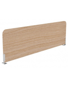 Schermo sagomato trasversale per benches, in melaminico, spessore 18 mm - Colori a Scelta - cm 125x18x35h
