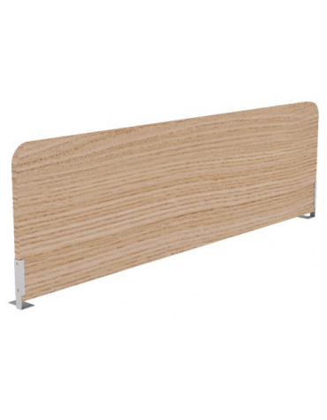 Schermo sagomato trasversale per benches, in melaminico, spessore 18 mm - Colori a Scelta - cm 125x18x35h