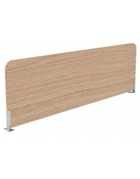 Schermo sagomato trasversale per benches, in melaminico, spessore 18 mm - Colori a Scelta - cm 125x18x35h