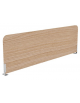Schermo sagomato trasversale per benches, in melaminico, spessore 18 mm - Colori a Scelta - cm 125x18x35h