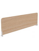 Schermo sagomato trasversale per benches, in melaminico, spessore 18 mm - Colori a Scelta - cm 145x18x35h