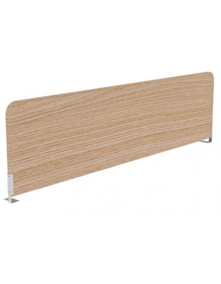Schermo sagomato trasversale per benches, in melaminico, spessore 18 mm - Colori a Scelta - cm 145x18x35h