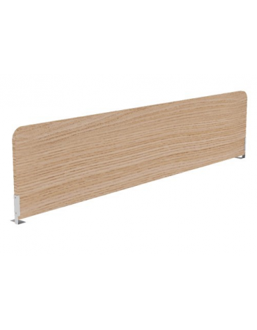 Schermo sagomato trasversale per benches, in melaminico, spessore 18 mm - Colori a Scelta - cm 165x18x35h