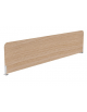 Schermo sagomato trasversale per benches, in melaminico, spessore 18 mm - Colori a Scelta - cm 165x18x35h
