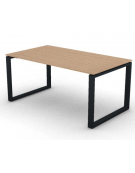 Scrivania direzionale piano melaminico spessore mm 18 e gamba metallica ad anello chiuso  - Colori a scelta - cm 160x90x73,5h