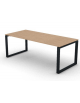 Scrivania direzionale piano melaminico spessore mm 18 e gamba metallica ad anello chiuso  - Colori a scelta - cm 200x90x73,5h