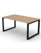 Scrivania direzionale piano melaminico spessore mm 25 e gamba metallica ad anello chiuso  - Colori a scelta - cm 160x90x74h