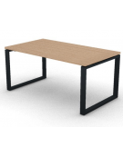Scrivania direzionale piano melaminico spessore mm 30 e gamba metallica ad anello chiuso - Colori a scelta - cm 160x90x74,5h