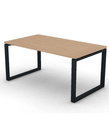 Scrivania direzionale piano melaminico spessore mm 30 e gamba metallica ad anello chiuso  - Colori a scelta - cm 160x90x74,5h