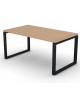 Scrivania direzionale piano melaminico spessore mm 30 e gamba metallica ad anello chiuso  - Colori a scelta - cm 160x90x74,5h