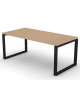Scrivania direzionale piano melaminico spessore mm 30 e gamba metallica ad anello chiuso - Colori a scelta - cm 180x90x74,5h