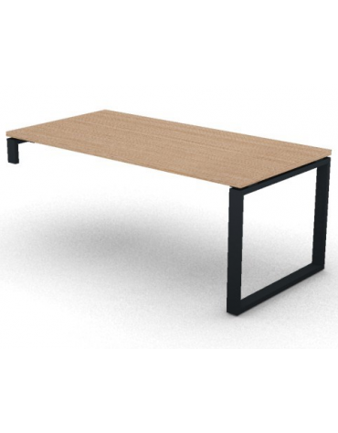 Scrivania per servente piano in melaminico spessore mm 18 e gamba metallica ad anello chiuso  -Colori a scelta - cm 180x90x73,5h