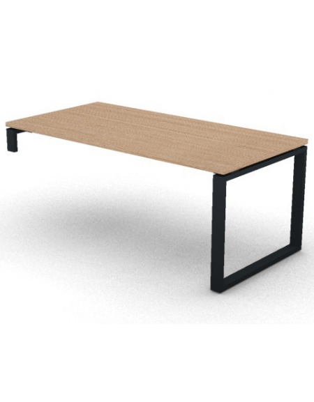 Scrivania per servente piano in melaminico spessore mm 18 e gamba metallica ad anello chiuso  -Colori a scelta - cm 180x90x73,5h