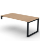 Scrivania per servente piano in melaminico spessore mm 18 e gamba metallica ad anello chiuso  -Colori a scelta - cm 180x90x73,5h