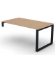Scrivania per servente piano in melaminico spessore mm 25 e gamba metallica ad anello chiuso  -Colori a scelta - cm 160x90x74h