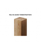 Medio Villaggio attrezzato inclusivo, 3 torri con pali in legno termotrattato - 2 scivoli in polietilene - cm 847x881x360h