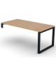 Scrivania per servente piano in melaminico spessore mm 25 e gamba metallica ad anello chiuso -Colori a scelta - cm 180x90x74h
