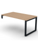 Scrivania per servente piano in melaminico spessore mm 30 e gamba metallica ad anello chiuso  -Colori a scelta - cm 160x90x74,5h