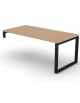Scrivania per servente piano in melaminico spessore mm 30 e gamba metallica ad anello chiuso  -Colori a scelta - cm 180x90x74,5h