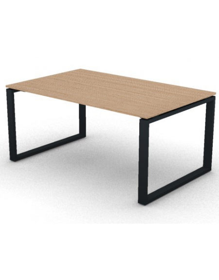 Scrivania direzionale piano melaminico spessore mm 18 e gamba metallica ad anello chiuso  - Colori a scelta - cm 160x100x73,5h