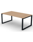 Scrivania direzionale piano melaminico spessore mm 18 e gamba metallica ad anello chiuso  - Colori a scelta - cm 180x100x73,5h