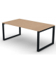 Scrivania direzionale piano melaminico spessore mm 18 e gamba metallica ad anello chiuso  - Colori a scelta - cm 180x100x73,5h