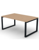 Scrivania direzionale piano melaminico spessore mm 25 e gamba metallica ad anello chiuso  - Colori a scelta - cm 160x100x74h