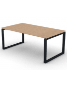 Scrivania direzionale piano melaminico spessore mm 25 e gamba metallica ad anello chiuso - Colori a scelta - cm 180x100x74h