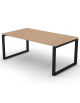 Scrivania direzionale piano melaminico spessore mm 25 e gamba metallica ad anello chiuso - Colori a scelta - cm 180x100x74h
