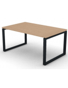 Scrivania direzionale piano melaminico spessore mm 30 e gamba metallica ad anello chiuso  - Colori a scelta - cm 160x100x74,5h