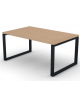 Scrivania direzionale piano melaminico spessore mm 30 e gamba metallica ad anello chiuso  - Colori a scelta - cm 160x100x74,5h