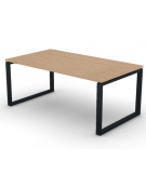 Scrivania direzionale piano melaminico spessore mm 30 e gamba metallica ad anello chiuso - Colori a scelta - cm 180x100x74,5h