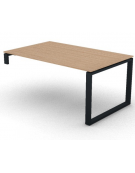 Scrivania per servente piano in melaminico spessore mm 18 e gamba metallica ad anello chiuso  -Colori a scelta- cm 160x100x73,5h