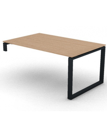 Scrivania per servente piano in melaminico spessore mm 18 e gamba metallica ad anello chiuso  -Colori a scelta- cm 160x100x73,5h