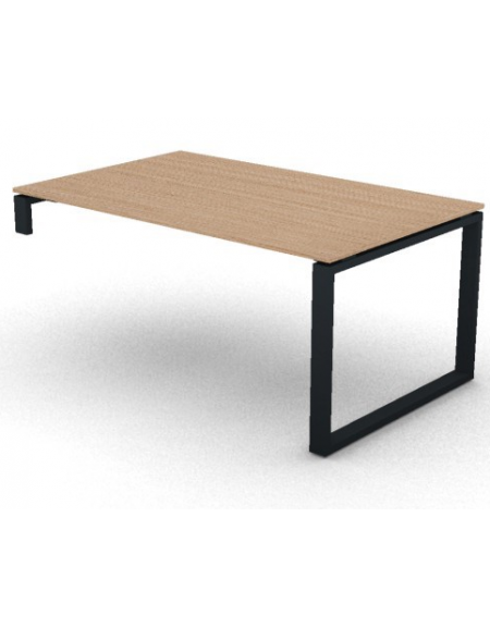 Scrivania per servente piano in melaminico spessore mm 18 e gamba metallica ad anello chiuso  -Colori a scelta- cm 160x100x73,5h