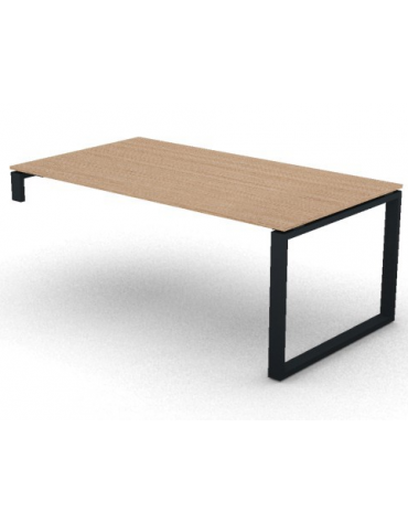Scrivania per servente piano in melaminico spessore mm 18 e gamba metallica ad anello chiuso  -Colori a scelta- cm 180x100x73,5h