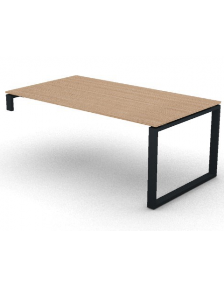 Scrivania per servente piano in melaminico spessore mm 18 e gamba metallica ad anello chiuso  -Colori a scelta- cm 180x100x73,5h