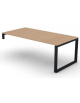Scrivania per servente piano in melaminico spessore mm 18 e gamba metallica ad anello chiuso  -Colori a scelta- cm 200x100x73,5h