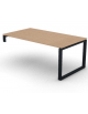 Scrivania per servente piano in melaminico spessore mm 25 e gamba metallica ad anello chiuso  -Colori a scelta- cm 180x100x74h