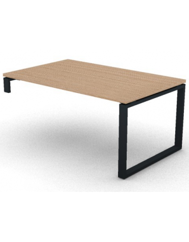 Scrivania per servente piano in melaminico spessore mm 30 e gamba metallica ad anello chiuso  -Colori a scelta- cm 160x100x74,5h