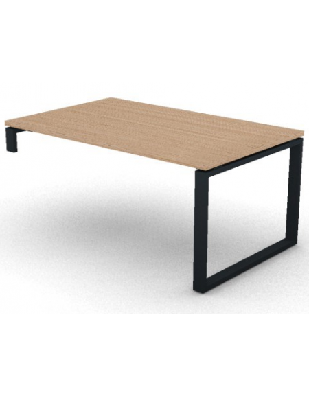 Scrivania per servente piano in melaminico spessore mm 30 e gamba metallica ad anello chiuso  -Colori a scelta- cm 160x100x74,5h