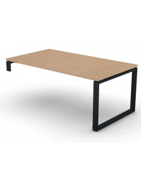 Scrivania per servente piano in melaminico spessore mm 30 e gamba metallica ad anello chiuso  -Colori a scelta- cm 180x100x74,5h