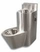 Blocco Professionale combinato WC con lavabo - versione Sinistra - satinato