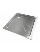 Piatto doccia in acciaio inox 800x800x76 mm - SATINATO