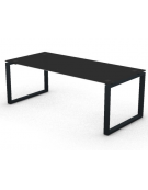 Scrivania direzionale piano melaminico spessore mm 18 e gamba metallica ad anello chiuso  - Colori a scelta - cm 160x90x73,5h